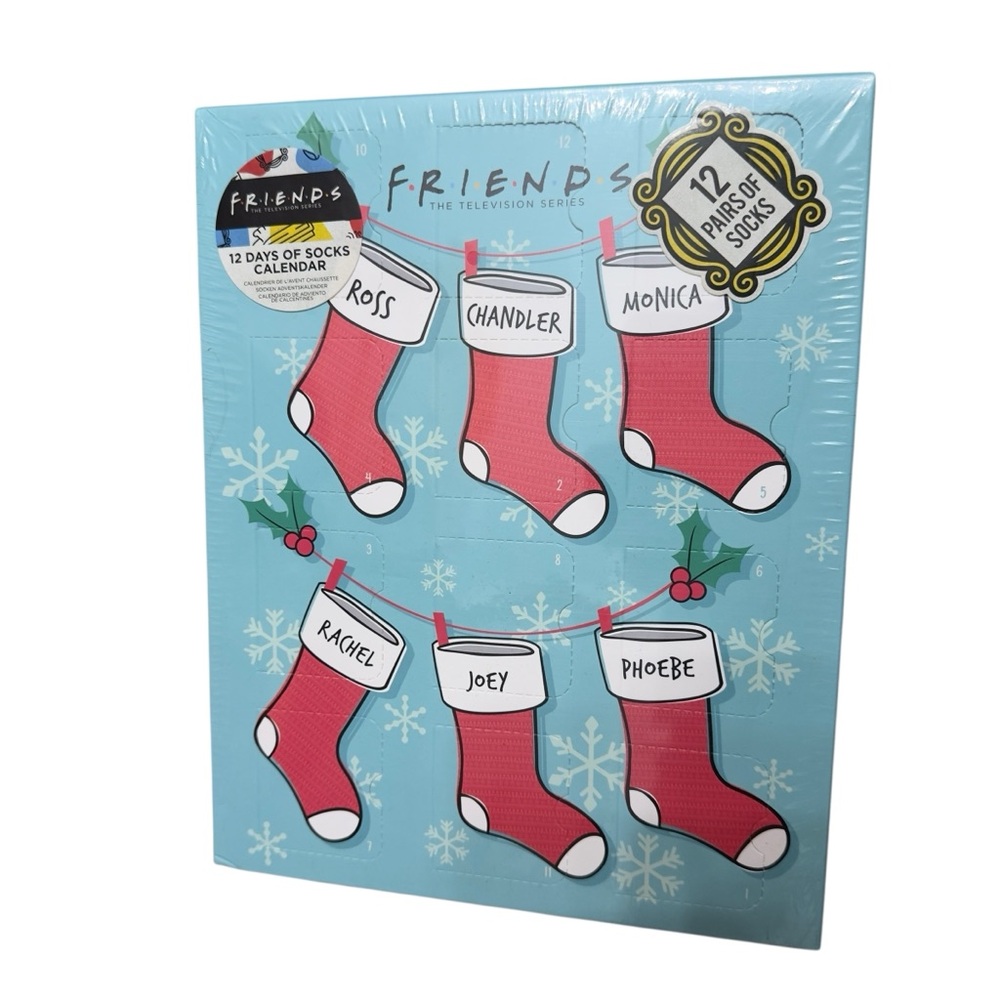 FRIENDS TV Advent Calendar Sock Collection with Multicolor Designs
